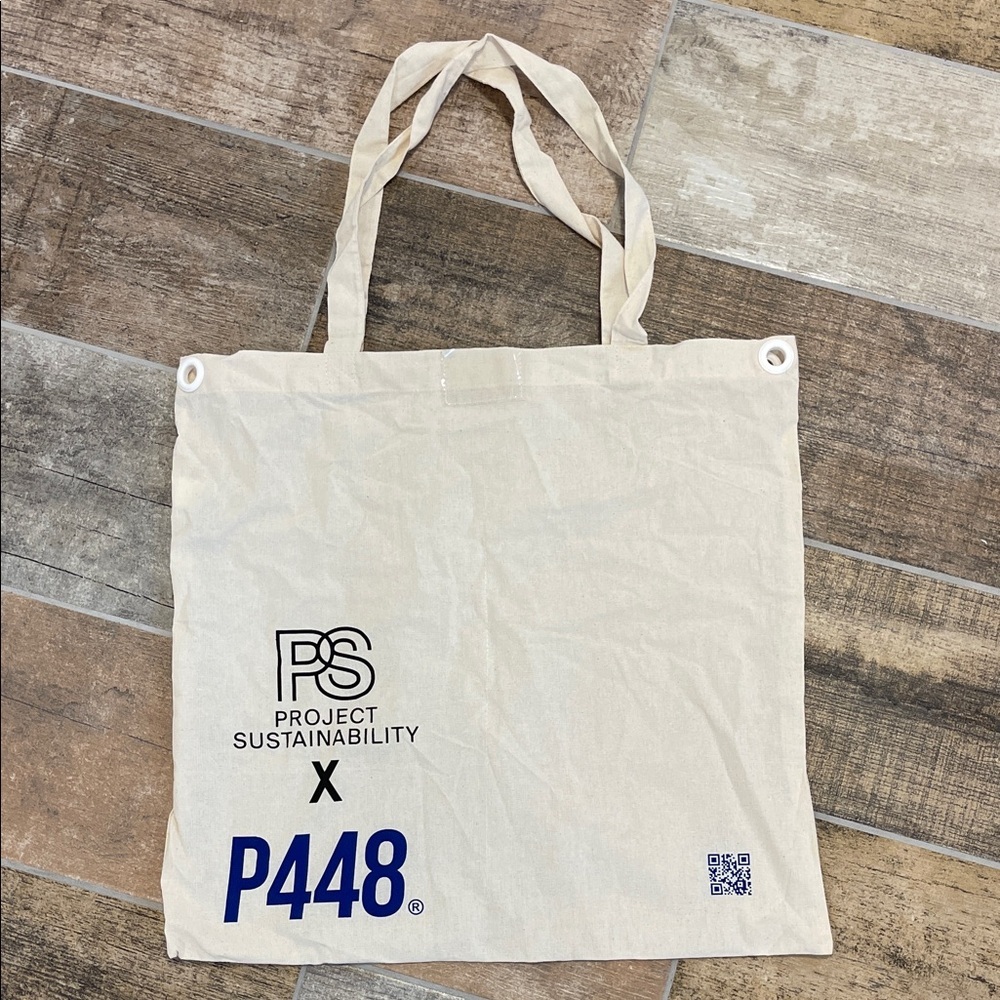 P448 Cream Fabric Tote Bag PS Project Sustainability x P448